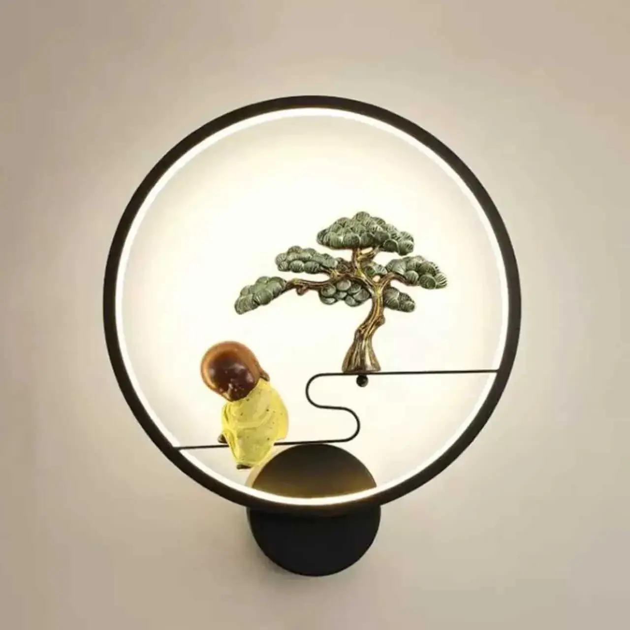 Đèn thiền sư và cây tùng già KHDGT0002 Đèn thiền sư và cây tùng già KHDGT0002 — đèn nội thất Việt Nam | LongDenViet