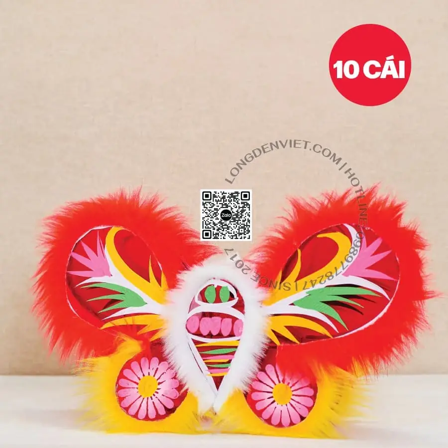 Đèn giấy kiếng lông bướm đỏ 40cm 10 cái Đèn giấy kiếng lông bướm đỏ 40cm 10 cái — đèn lồng thủ công Việt Nam | LongDenViet