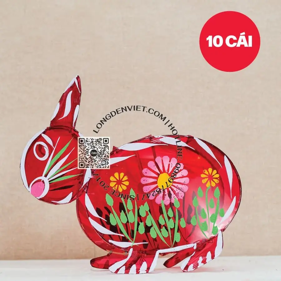 Đèn giấy kiếng thỏ đỏ 40cm 10 cái Đèn giấy kiếng thỏ đỏ 40cm 10 cái — lồng đèn giá rẻ Việt Nam | LongDenViet