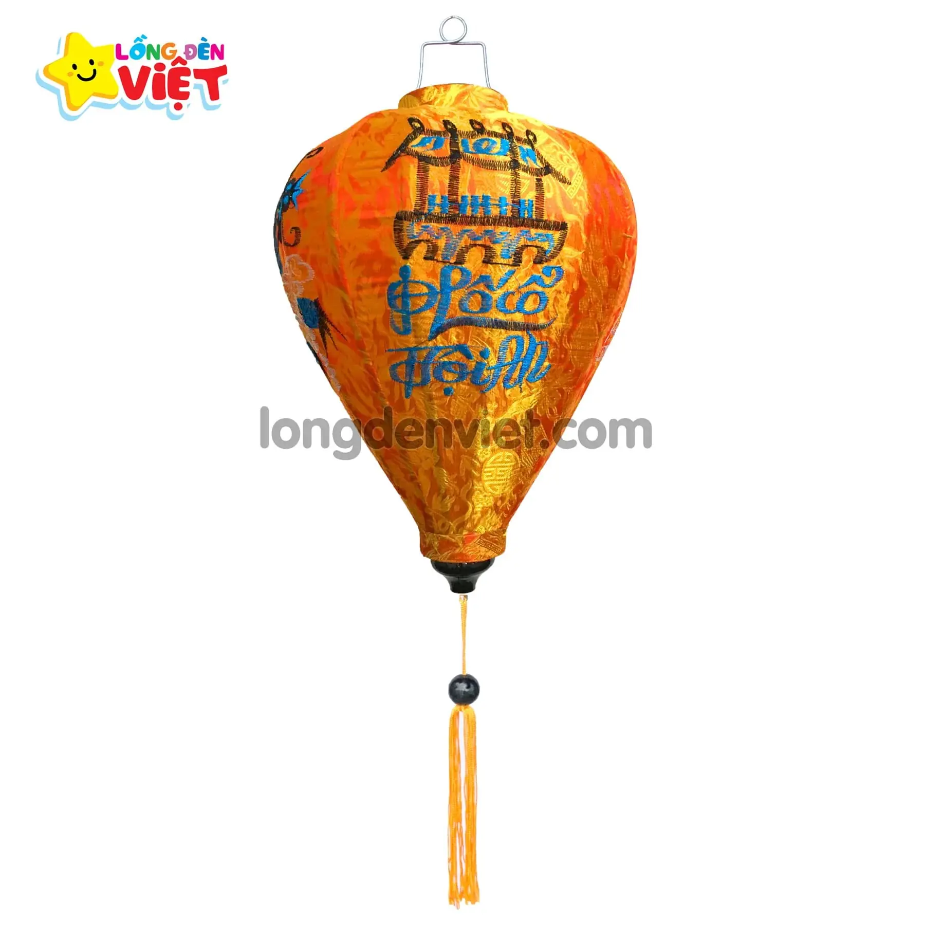 Lồng đèn thêu Phố Cổ Hội An TH19 Lồng đèn thêu Phố Cổ Hội An TH19 — đèn lồng gỗ Việt Nam | LongDenViet