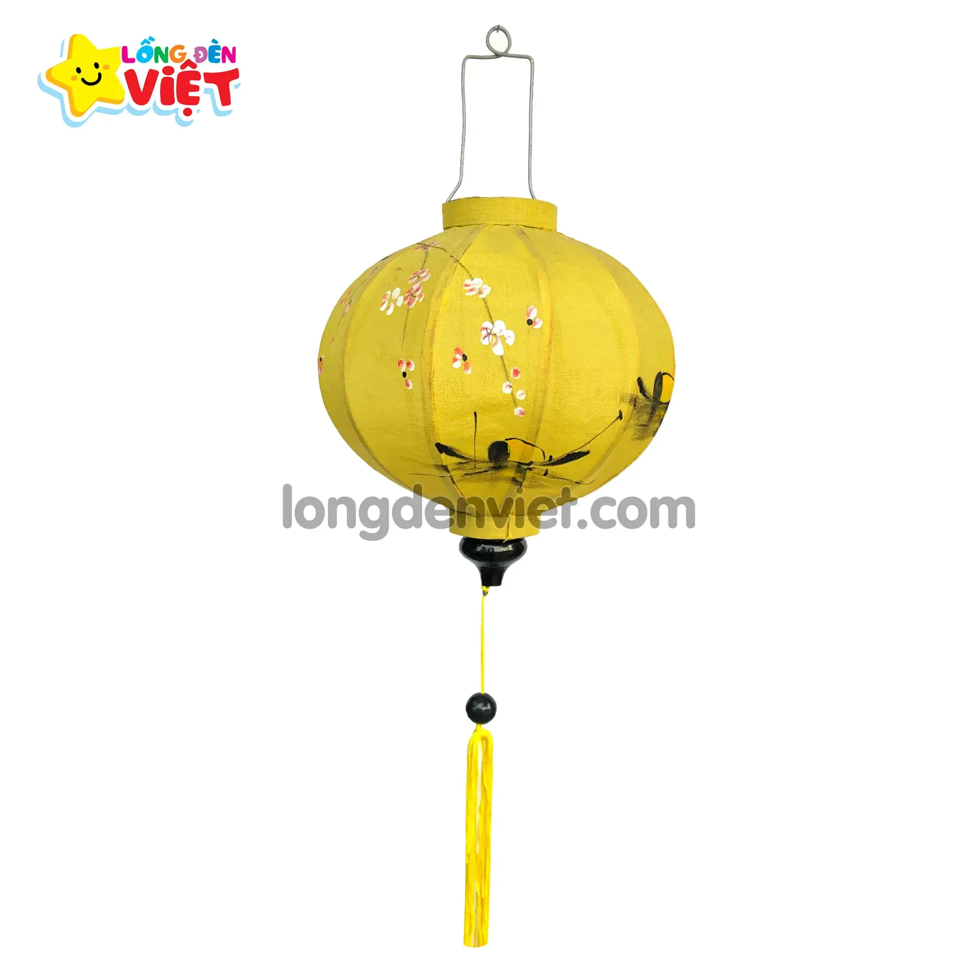 Lồng đèn Hội An vẽ Sông Nước V07 Lồng đèn Hội An vẽ Sông Nước V07 — đèn lồng gỗ Việt Nam | LongDenViet