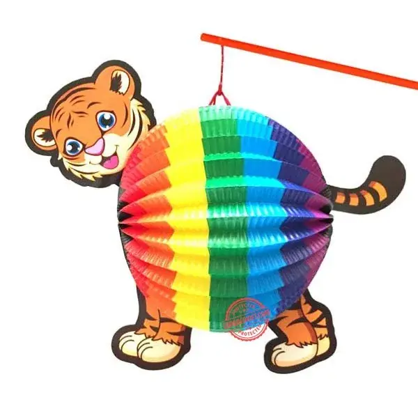 Lồng đèn Cọp cầu vồng Lồng đèn Cọp cầu vồng — đèn trung thu Việt Nam | LongDenViet