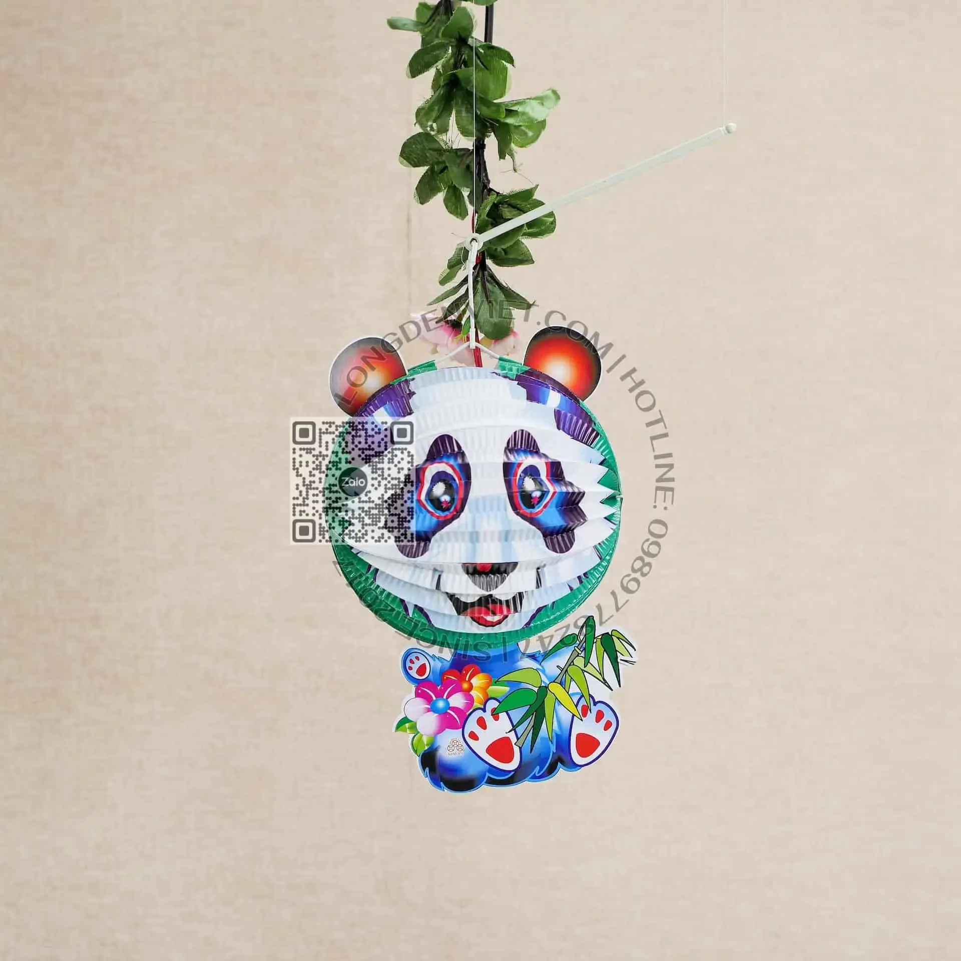 Lồng đèn giấy Gấu Panda Lồng đèn giấy Gấu Panda — đèn trung thu Việt Nam | LongDenViet