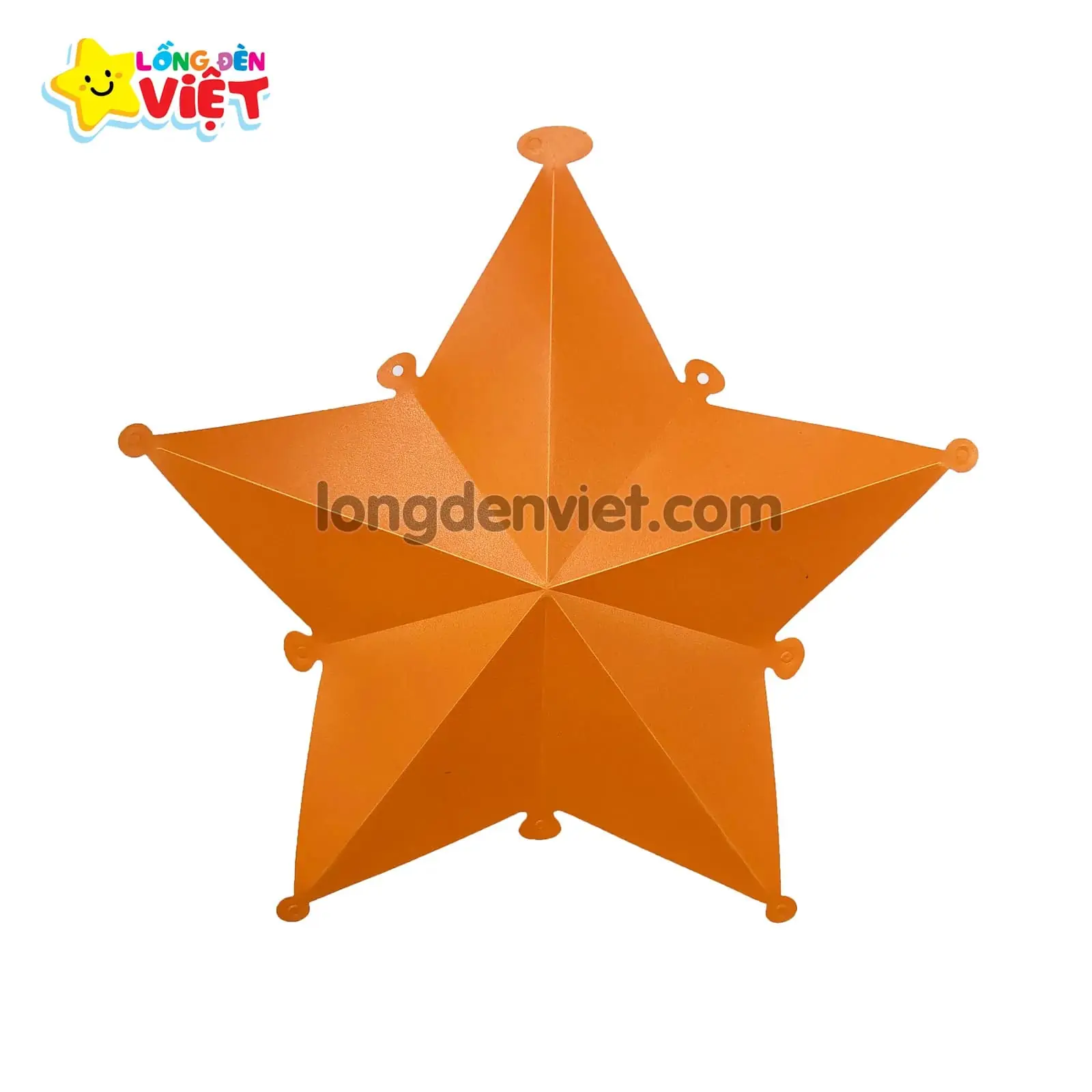 Ngôi sao nhựa màu cam Ngôi sao nhựa màu cam — đèn lồng thủ công Việt Nam | LongDenViet