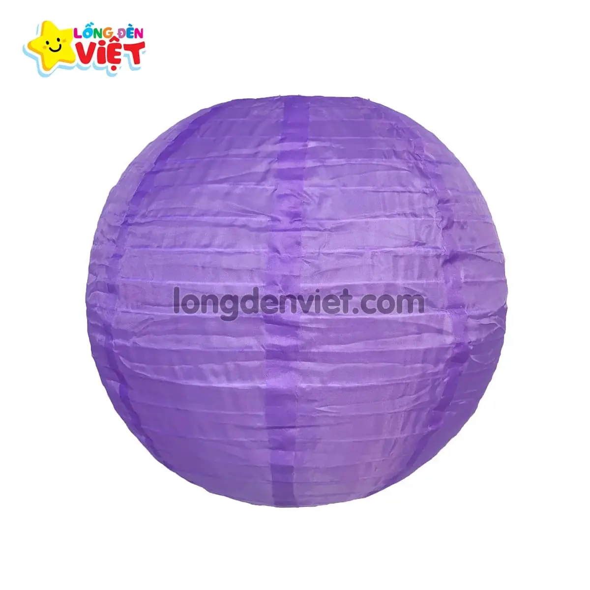 Lồng đèn vải tròn Tím Lồng đèn vải tròn Tím — đèn lồng thủ công Việt Nam | LongDenViet