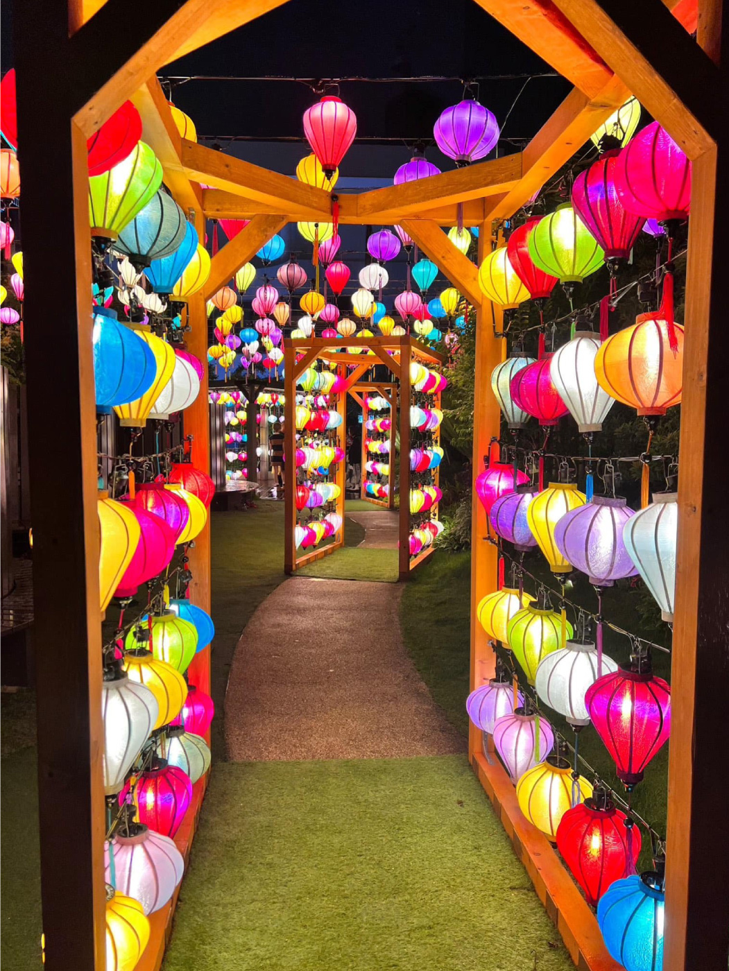 Đèn Vải Lụa Hoa Sen