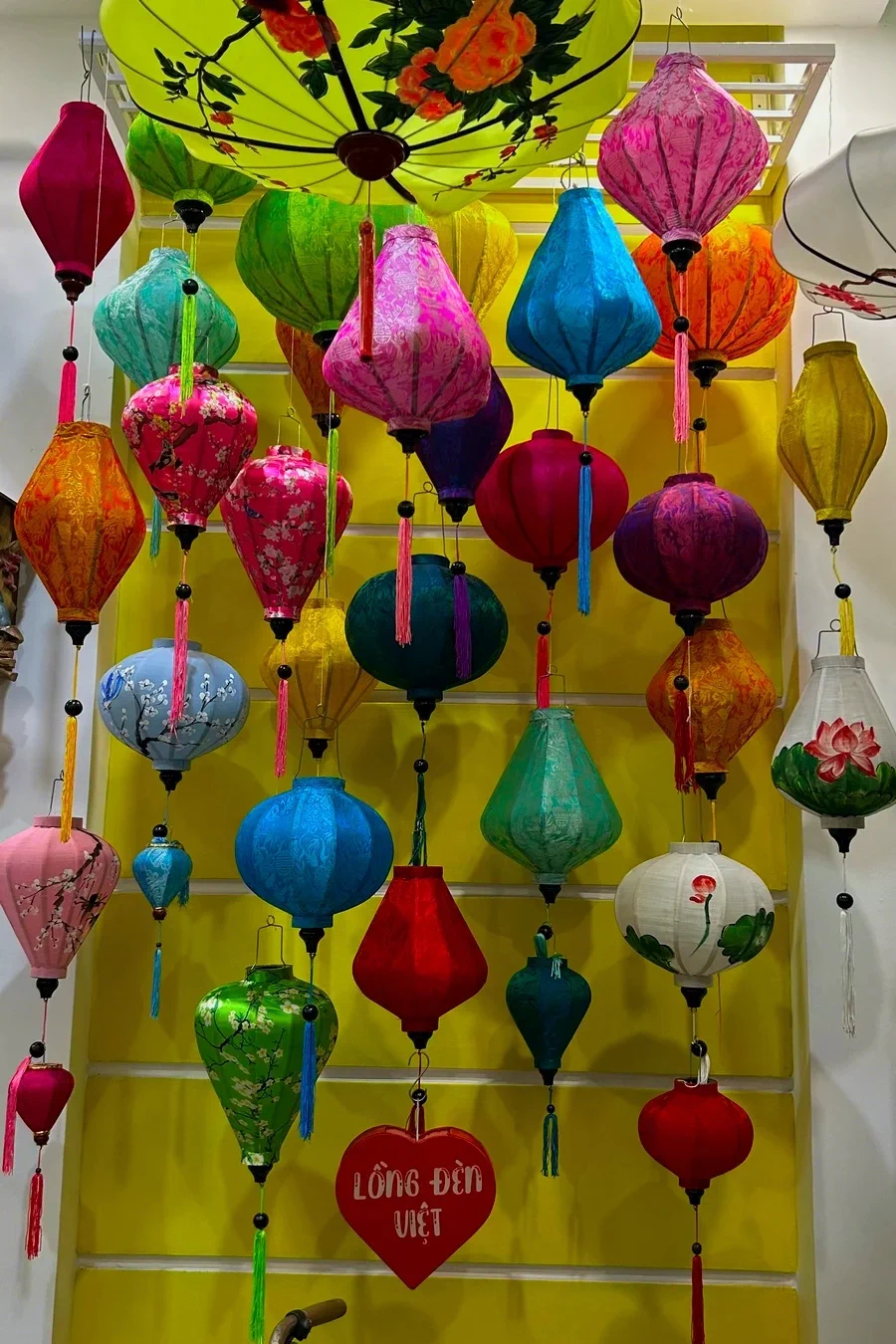 Đèn Vải Lụa Hoa Sen