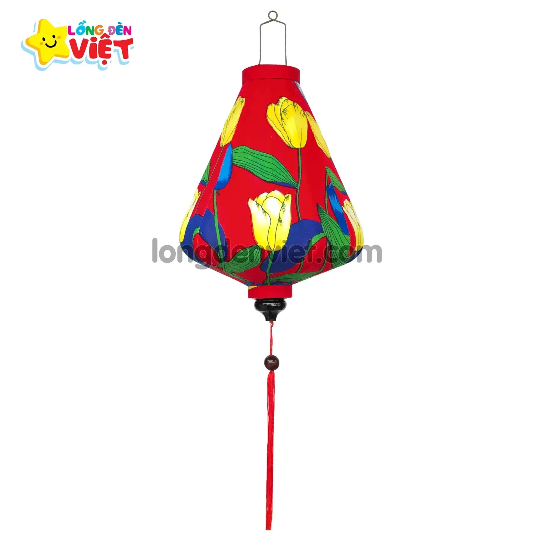 Lồng đèn Hội An Vải Hoa 01 — đèn lồng Hội An Việt Nam | LongDenViet