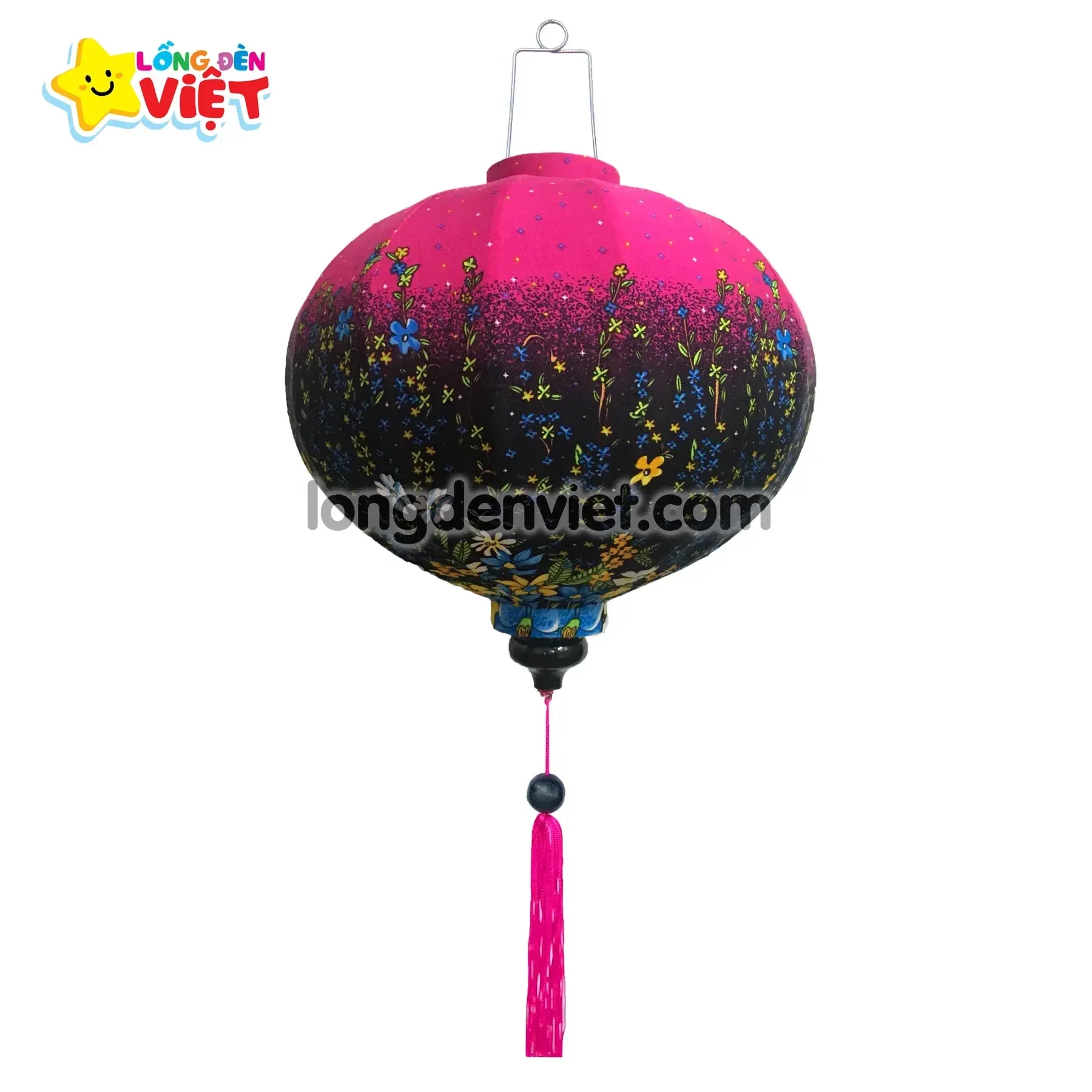 Lồng đèn Hội An Vải Hoa 03 — đèn lồng Hội An Việt Nam | LongDenViet