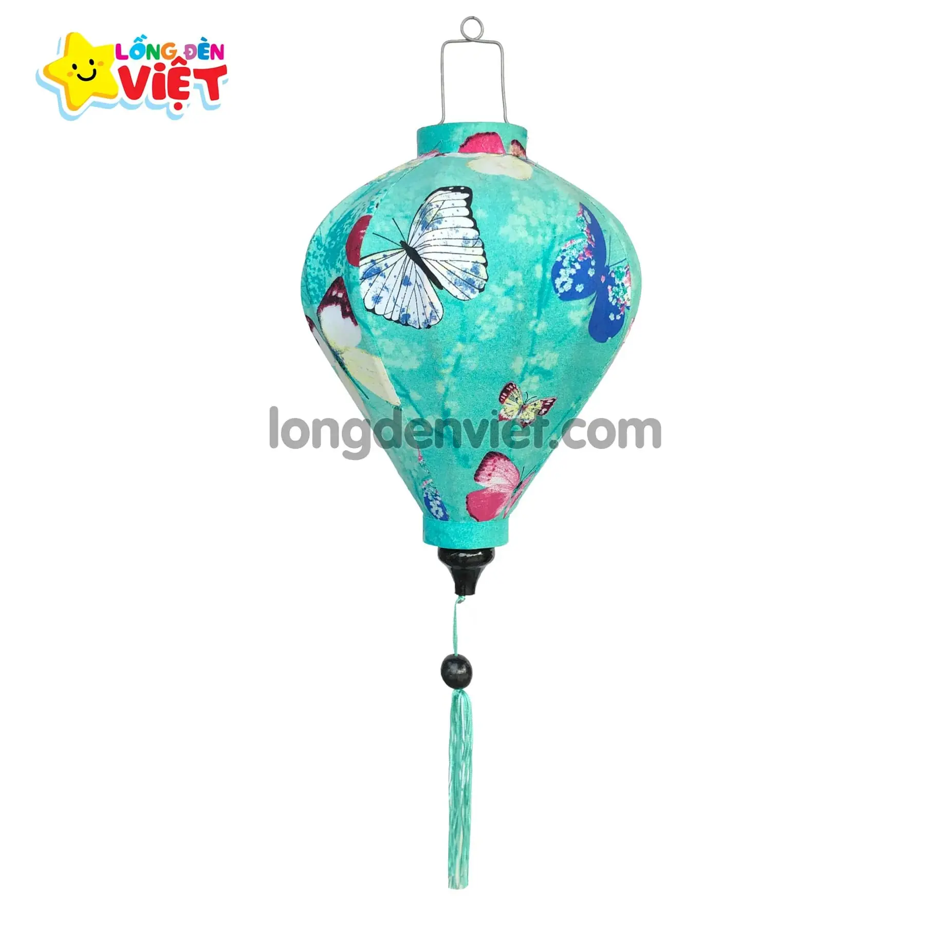 Lồng đèn Hội An Vải Hoa 02 Lồng đèn Hội An Vải Hoa 02 — đèn lồng gỗ Việt Nam | LongDenViet