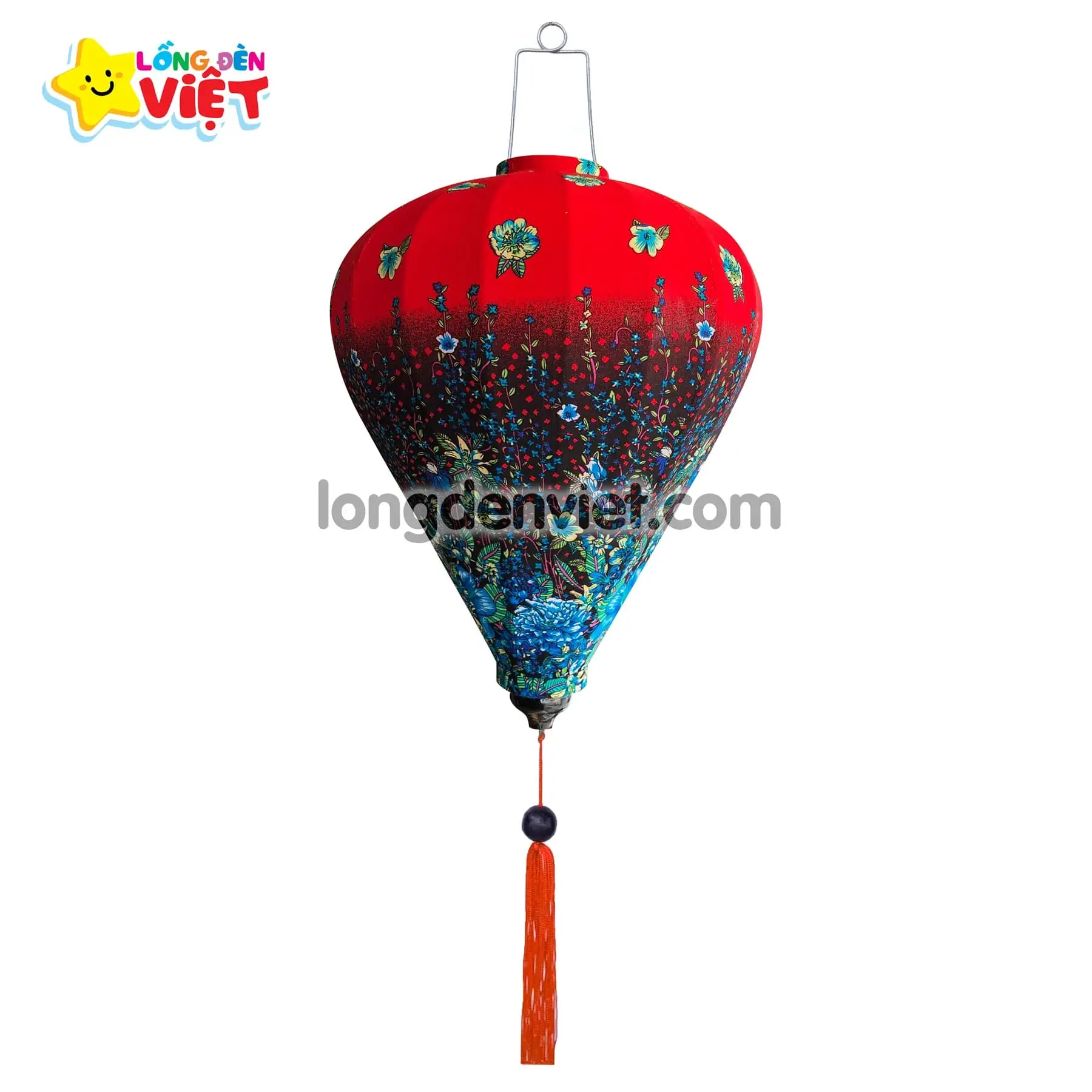 Lồng đèn Hội An Vải Hoa 12 Lồng đèn Hội An Vải Hoa 12 — đèn lồng gỗ Việt Nam | LongDenViet