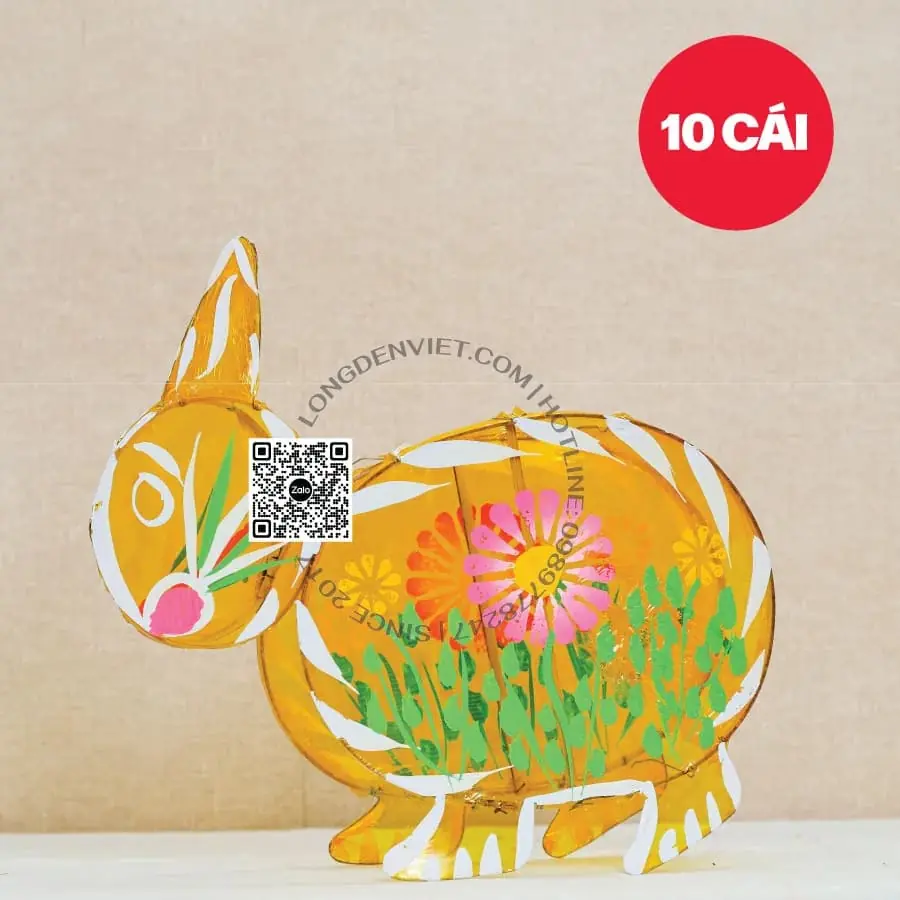 Đèn giấy kiếng thỏ vàng 40cm 10 cái Đèn giấy kiếng thỏ vàng 40cm 10 cái — lồng đèn giá rẻ Việt Nam | LongDenViet