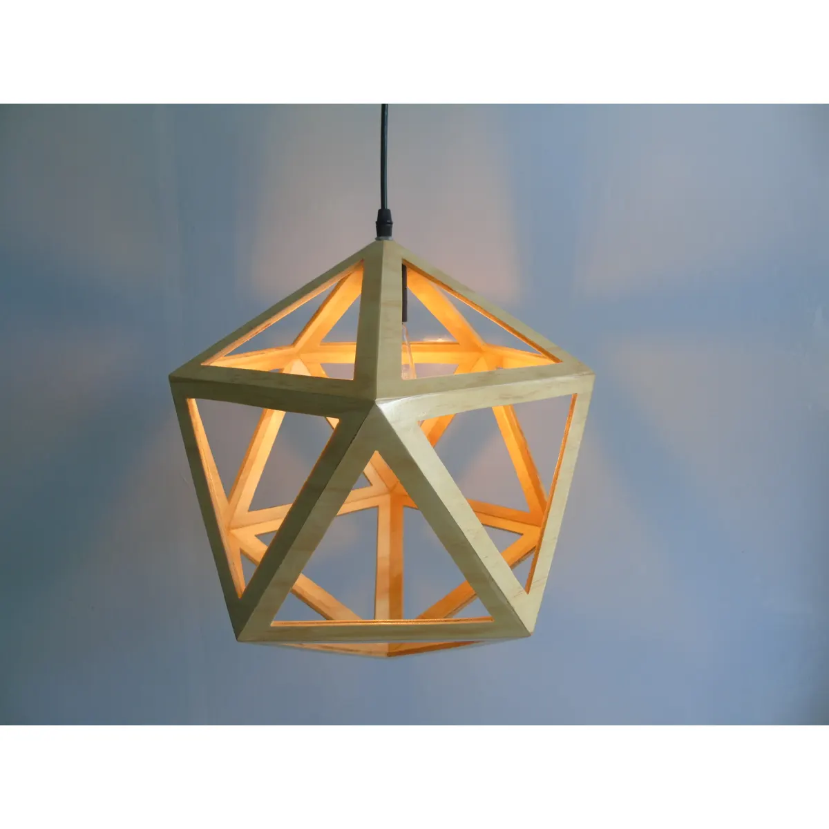 Đèn Thả Gỗ Đa Giác Nghệ Thuật Phòng Khách Đèn Thả Gỗ Đa Giác Nghệ Thuật Phòng Khách — đèn thả trần Việt Nam | LongDenViet