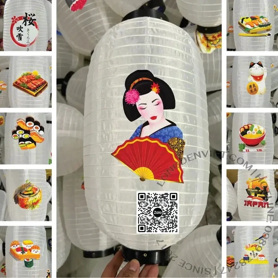 Đèn kiểu Nhật Bản hoạ tiết MS15 Đèn kiểu Nhật Bản hoạ tiết MS15 — đèn lồng thủ công Việt Nam | LongDenViet