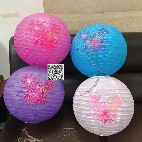 Đèn kiểu Nhật Bản hoạ tiết MS22 — đèn lồng thủ công Việt Nam | LongDenViet