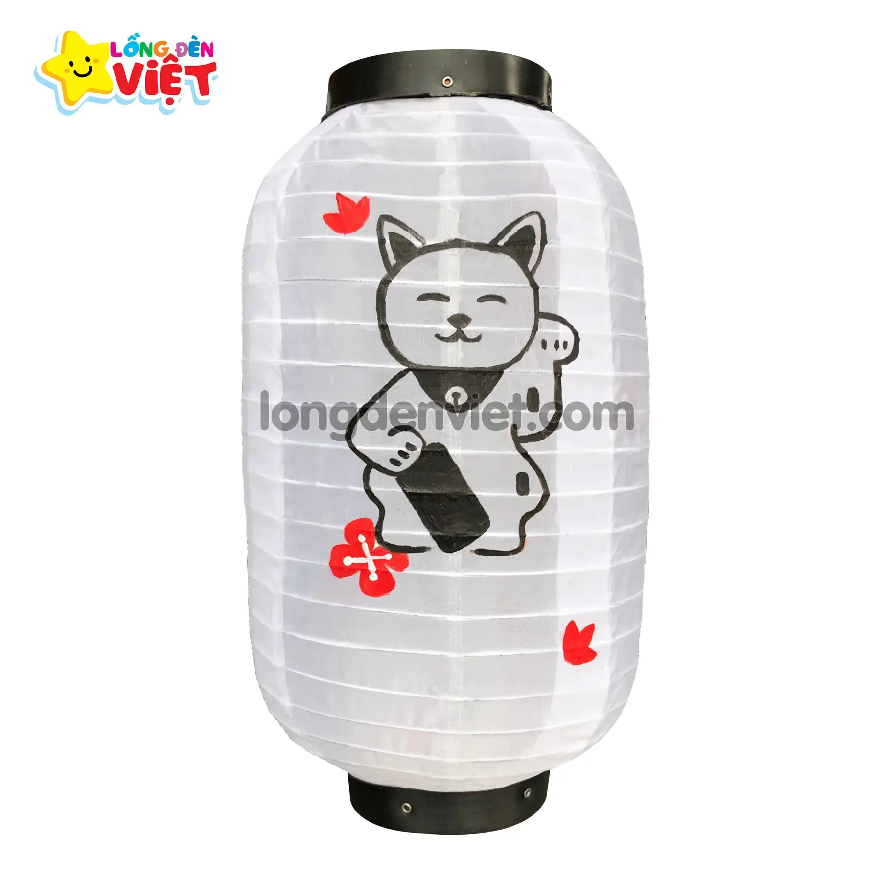 Lồng đèn kiểu nhật Vẽ Mèo V01 Lồng đèn kiểu nhật Vẽ Mèo V01 — đèn khách sạn Việt Nam | LongDenViet