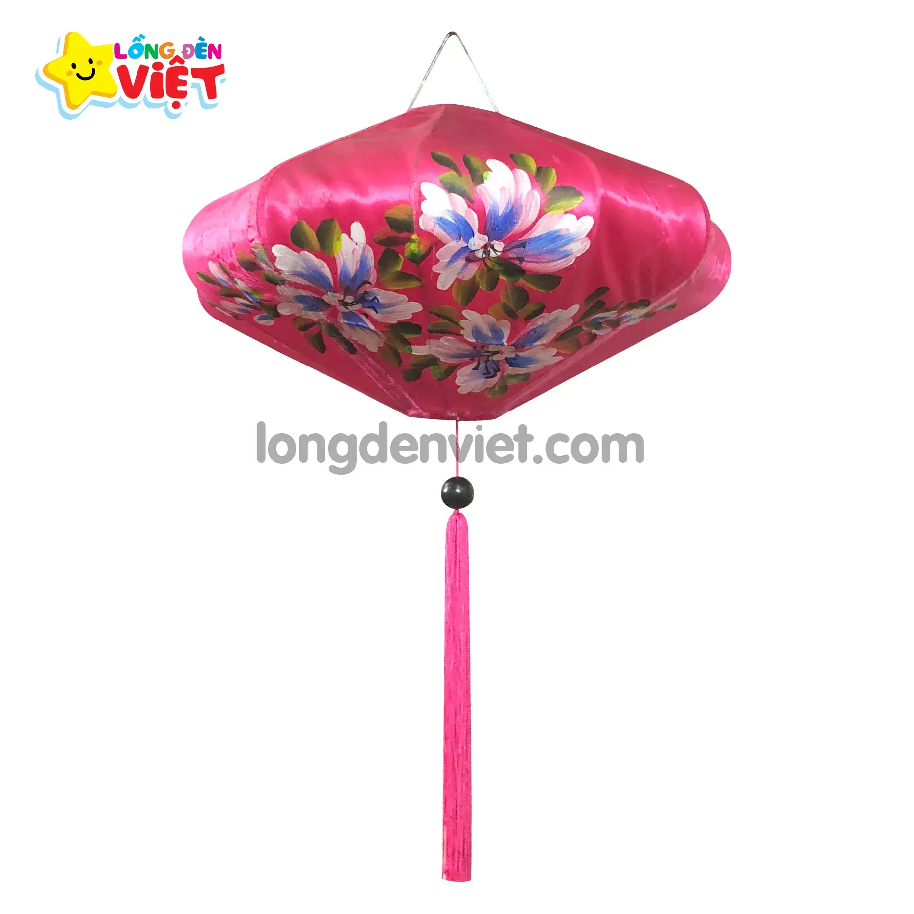 Lồng đèn khung sắt Đĩa Bay vẽ Hoa S03 Lồng đèn khung sắt Đĩa Bay vẽ Hoa S03 — đèn lồng gỗ Việt Nam | LongDenViet