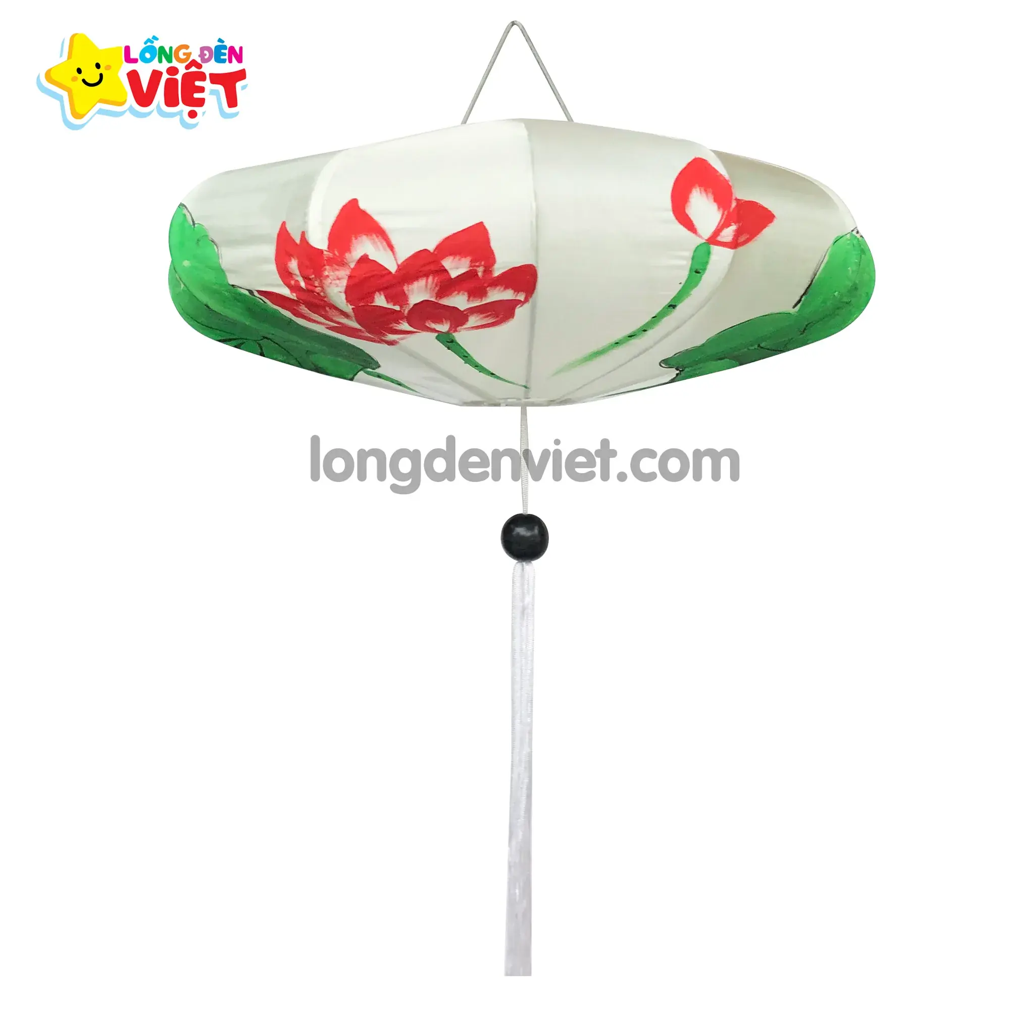Lồng đèn khung sắt Đĩa Bay vẽ Hoa Sen S02 Lồng đèn khung sắt Đĩa Bay vẽ Hoa Sen S02 — đèn lồng gỗ Việt Nam | LongDenViet
