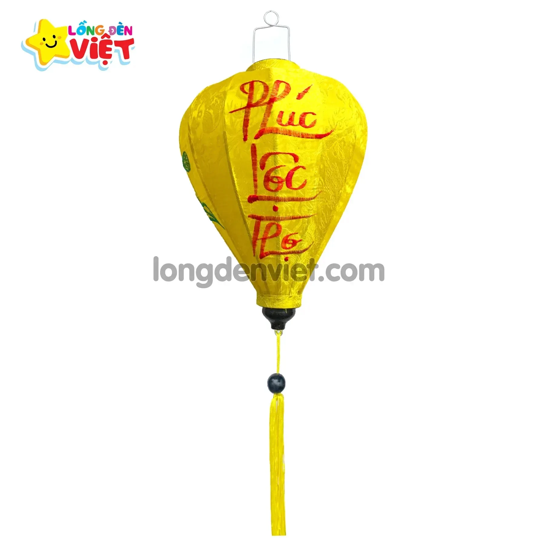 Lồng đèn thêu Phúc Lộc Thọ TH15 — đèn lồng Tết Việt Nam | LongDenViet