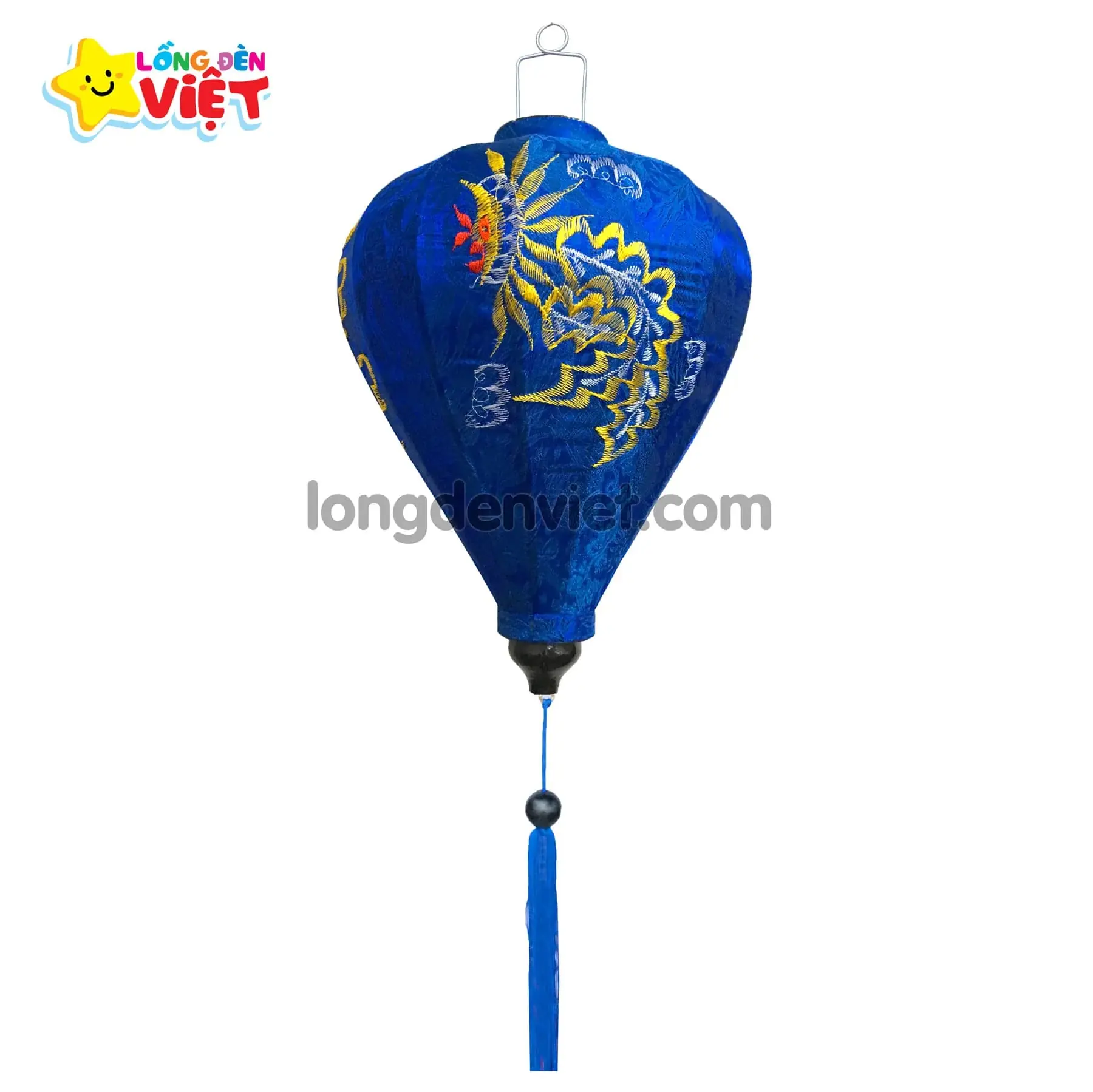 Lồng đèn thêu Rồng TH11 Lồng đèn thêu Rồng TH11 — đèn lồng gỗ Việt Nam | LongDenViet