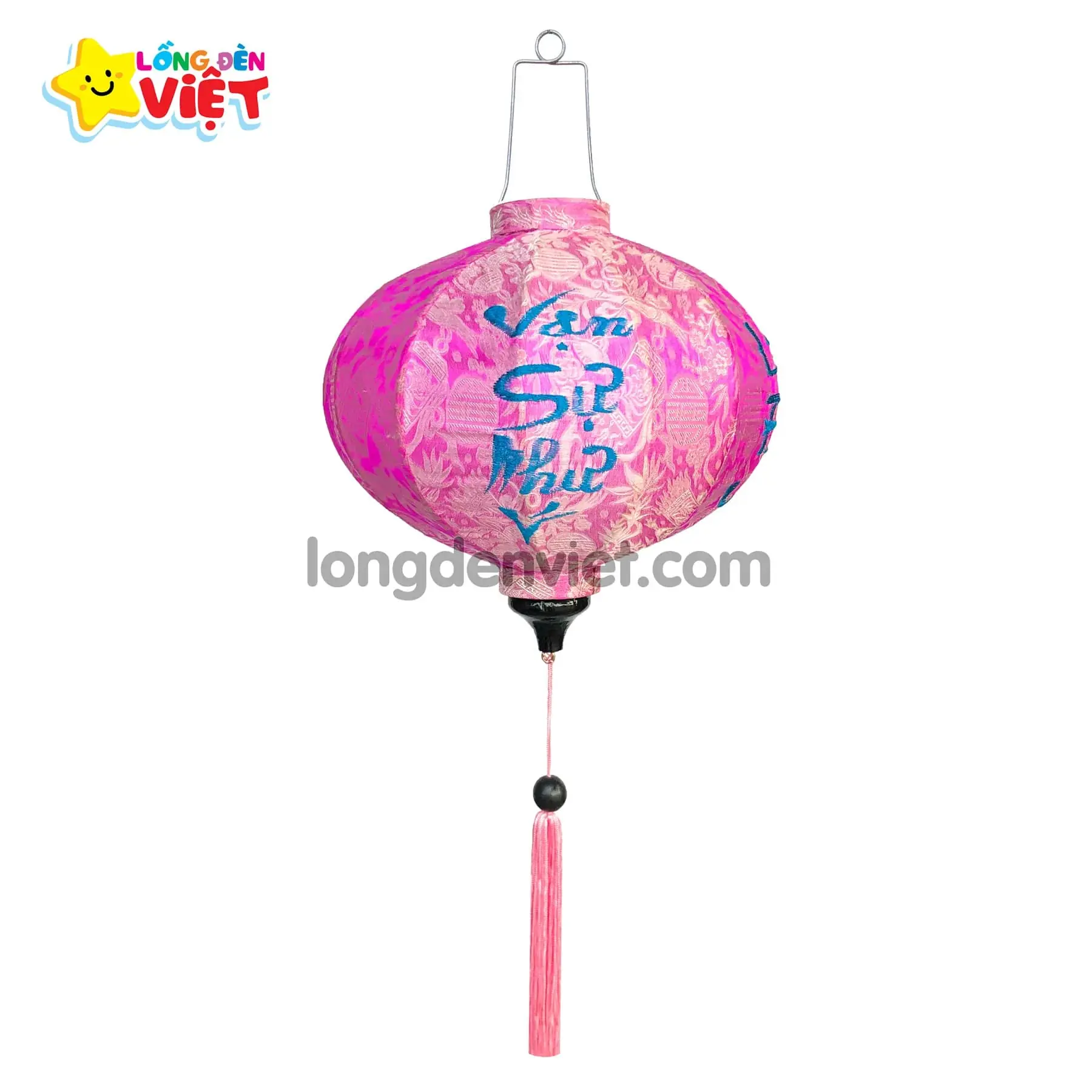 Lồng đèn thêu Vạn Sự Như Ý TH16 Lồng đèn thêu Vạn Sự Như Ý TH16 — đèn lồng gỗ Việt Nam | LongDenViet