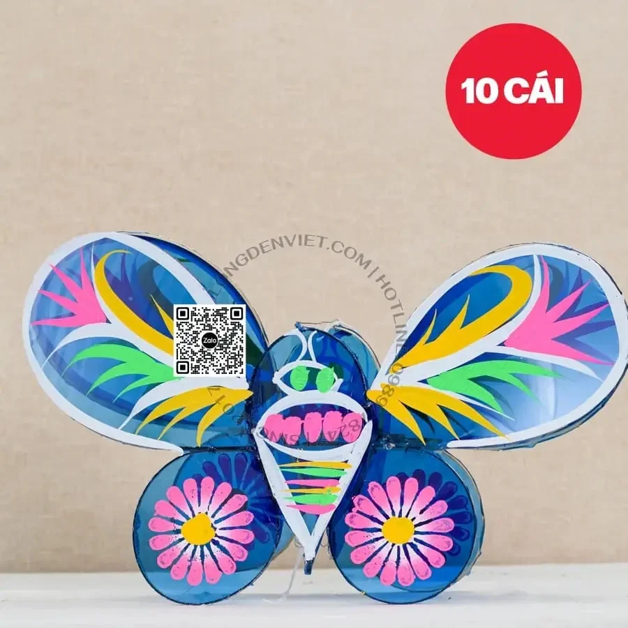 Đèn giấy kiếng bướm xanh 40cm 10 cái Đèn giấy kiếng bướm xanh 40cm 10 cái — đèn vẽ tranh Việt Nam | LongDenViet