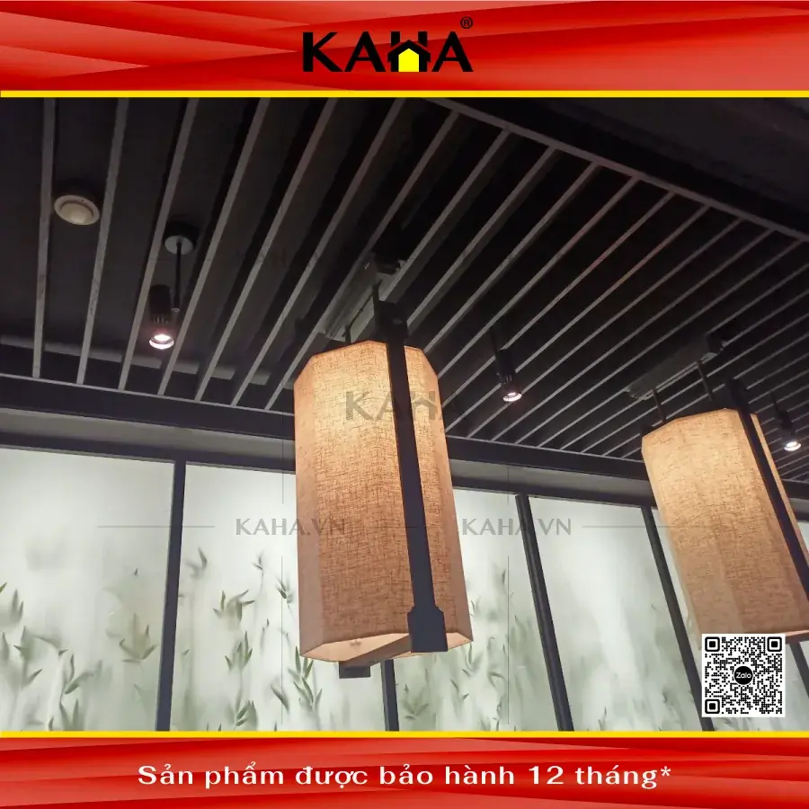 Đèn Gỗ Thả Trần KAHA0077 Đèn Gỗ Thả Trần KAHA0077 — đèn lồng thủ công Việt Nam | LongDenViet