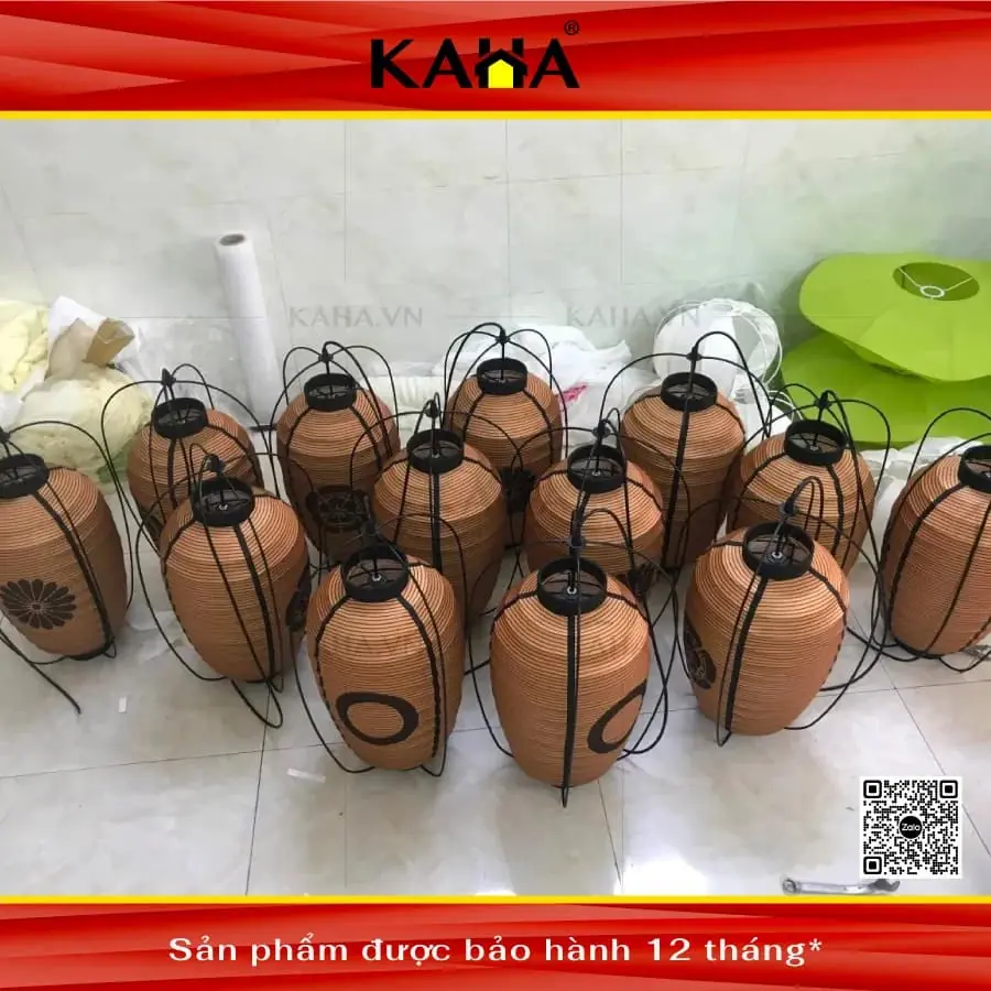 Đèn Vải Treo Trần KAHA0060 Đèn Vải Treo Trần KAHA0060 — đèn lồng thủ công Việt Nam | LongDenViet