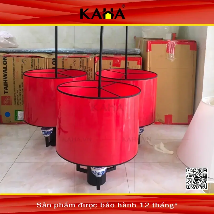 Đèn Vải Thả Trần KAHA0092 Đèn Vải Thả Trần KAHA0092 — đèn lồng thủ công Việt Nam | LongDenViet