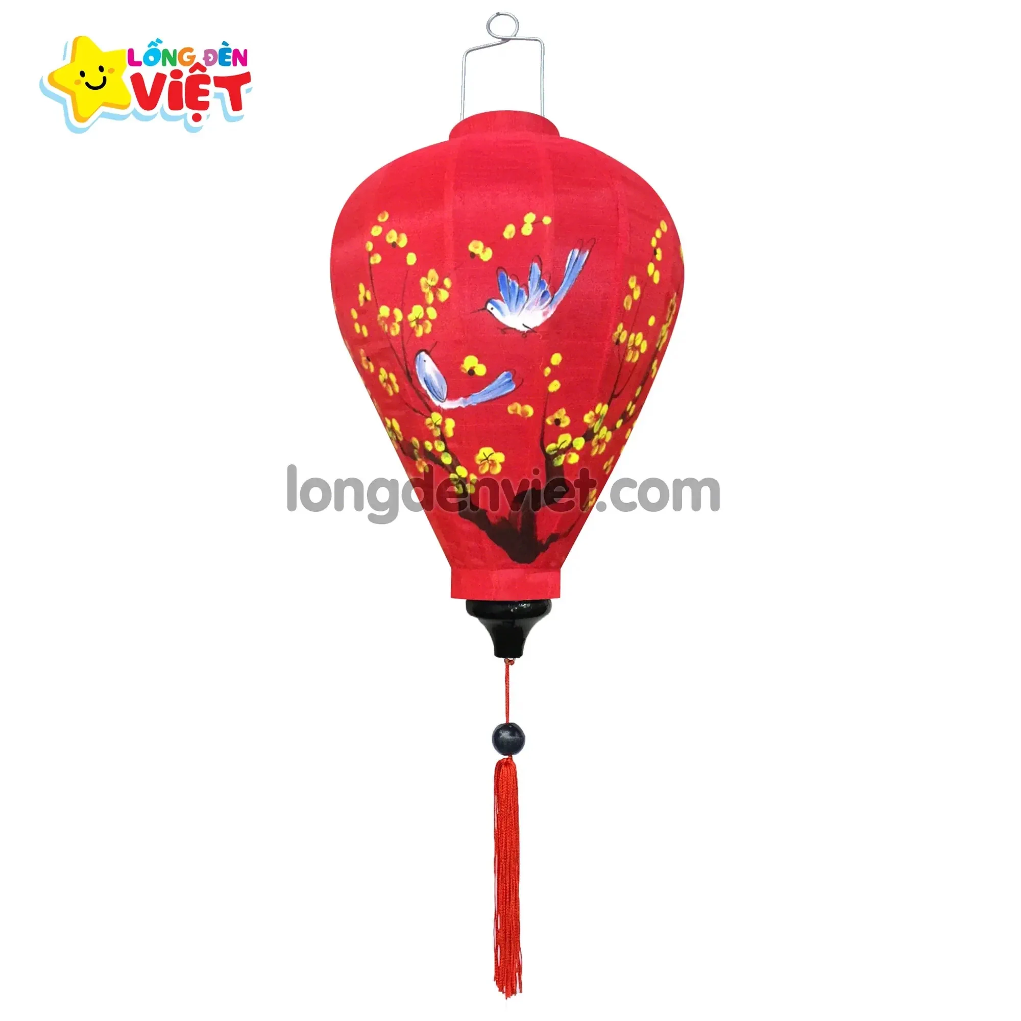 Lồng đèn Hội An vẽ Hoa V03 — đèn lồng Hội An Việt Nam | LongDenViet