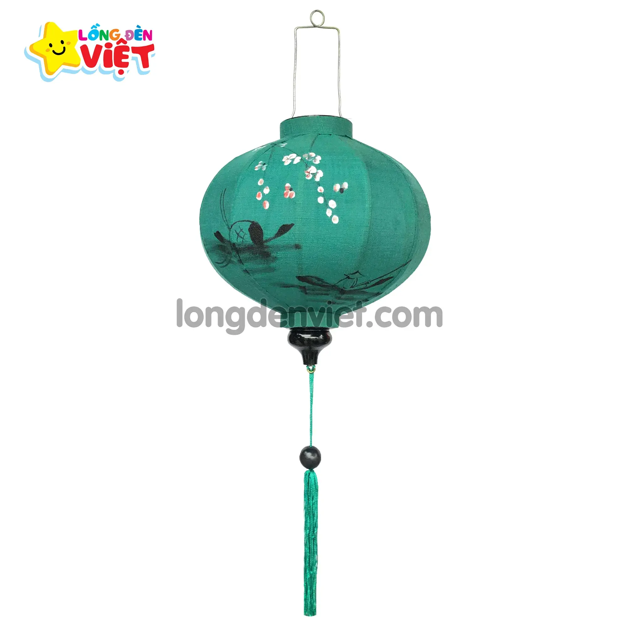 Lồng đèn Hội An vẽ Sông Nước V07 Lồng đèn Hội An vẽ Sông Nước V07 — đèn lồng gỗ Việt Nam | LongDenViet