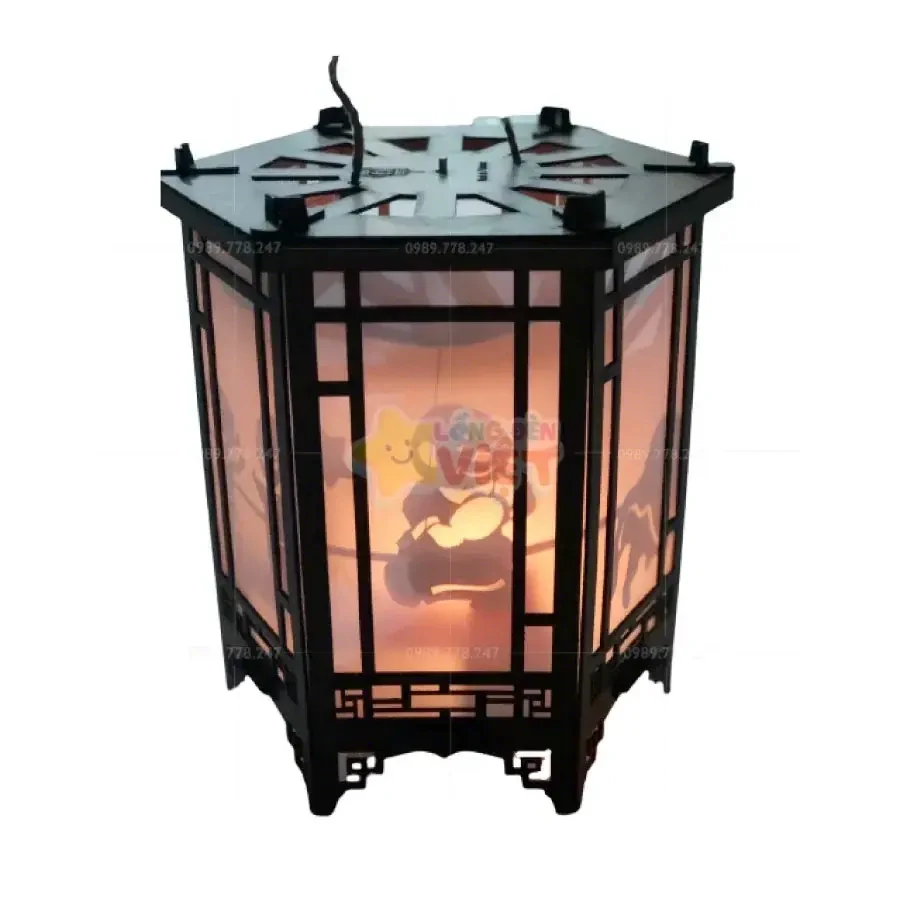 Đèn Kéo Quân Gỗ 24cm — góc nhìn thứ 2