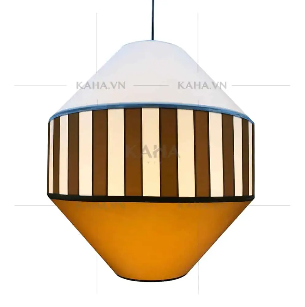 Đèn vải tú cầu dán mica KH-DTR023