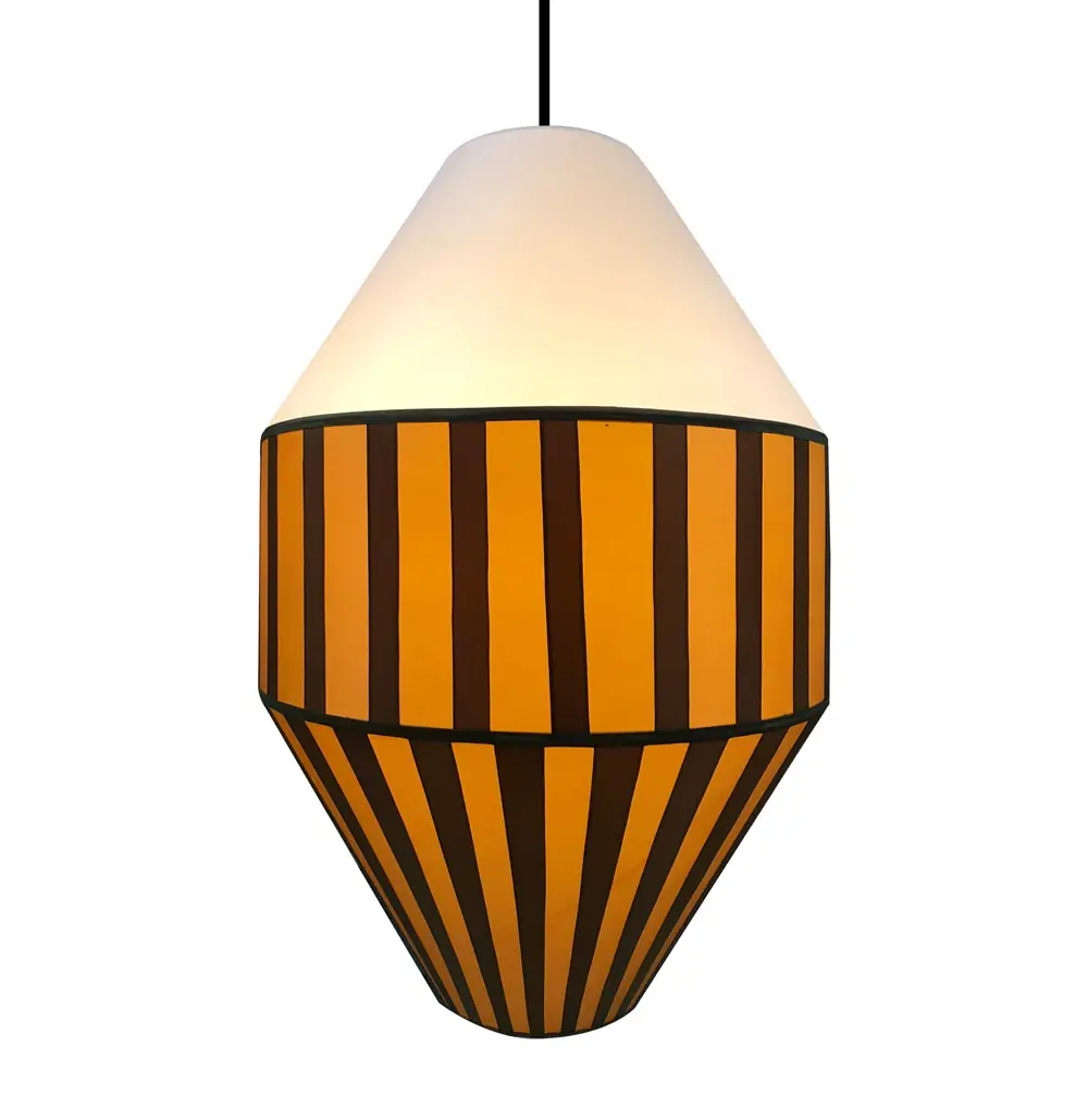 Đèn vải tú cầu dán mica KH-DTR025