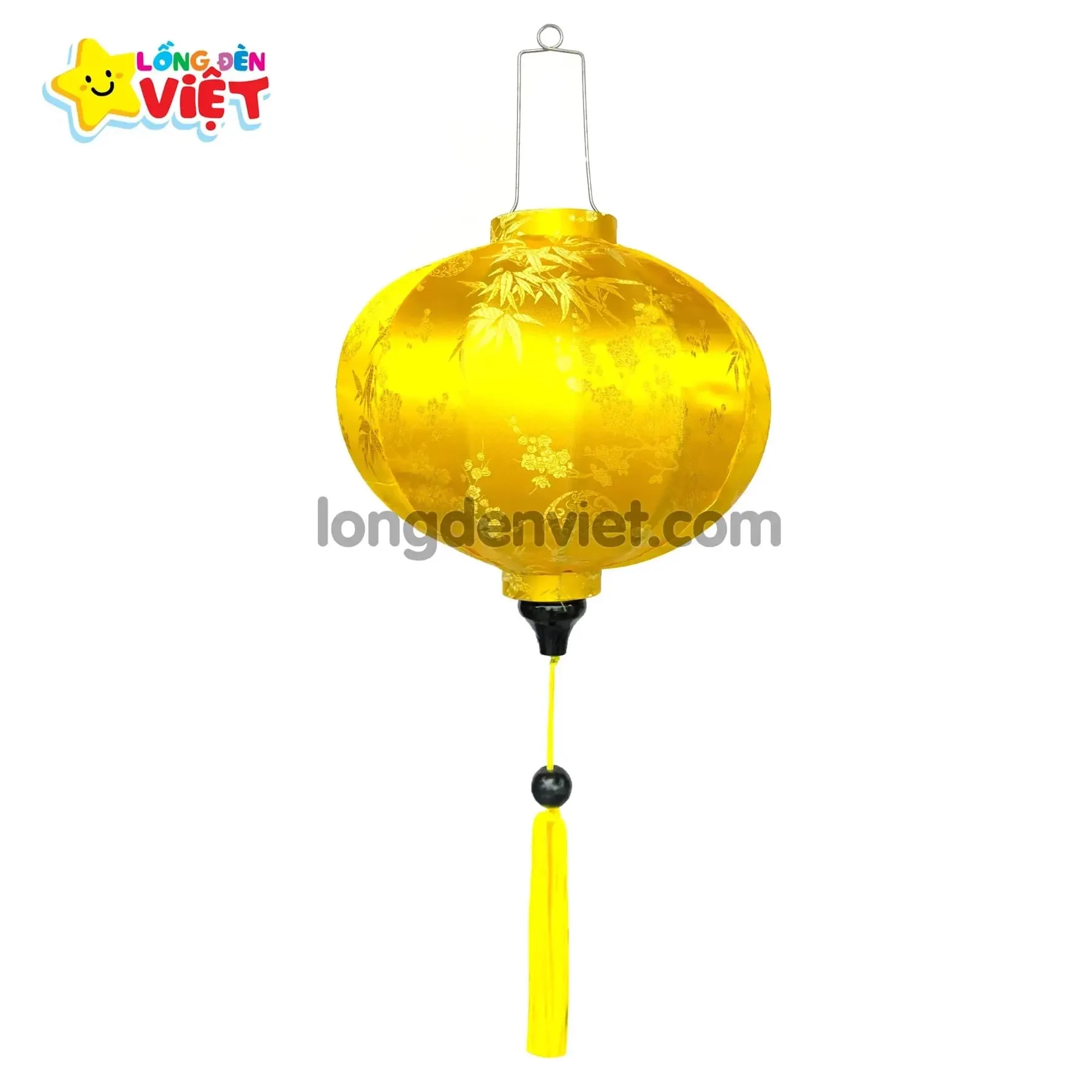 Lồng đèn Tròn vải Hoa Mai — đèn lồng Tết Việt Nam | LongDenViet