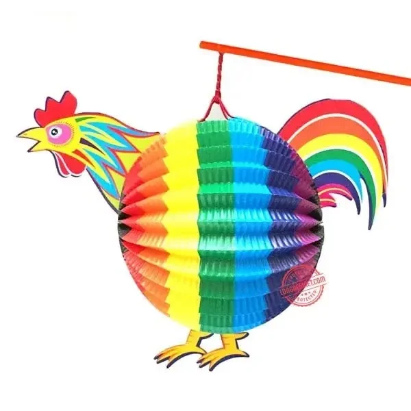 Lồng đèn Gà cầu vồng — đèn trung thu Việt Nam | LongDenViet