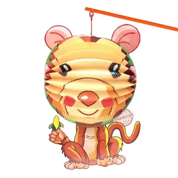 Lồng đèn khỉ con ăn chuối — đèn trung thu Việt Nam | LongDenViet