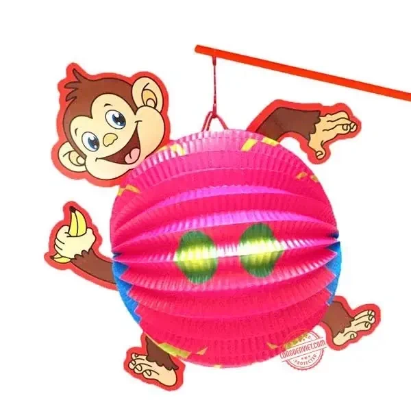 Lồng đèn khỉ nâu — đèn trung thu Việt Nam | LongDenViet