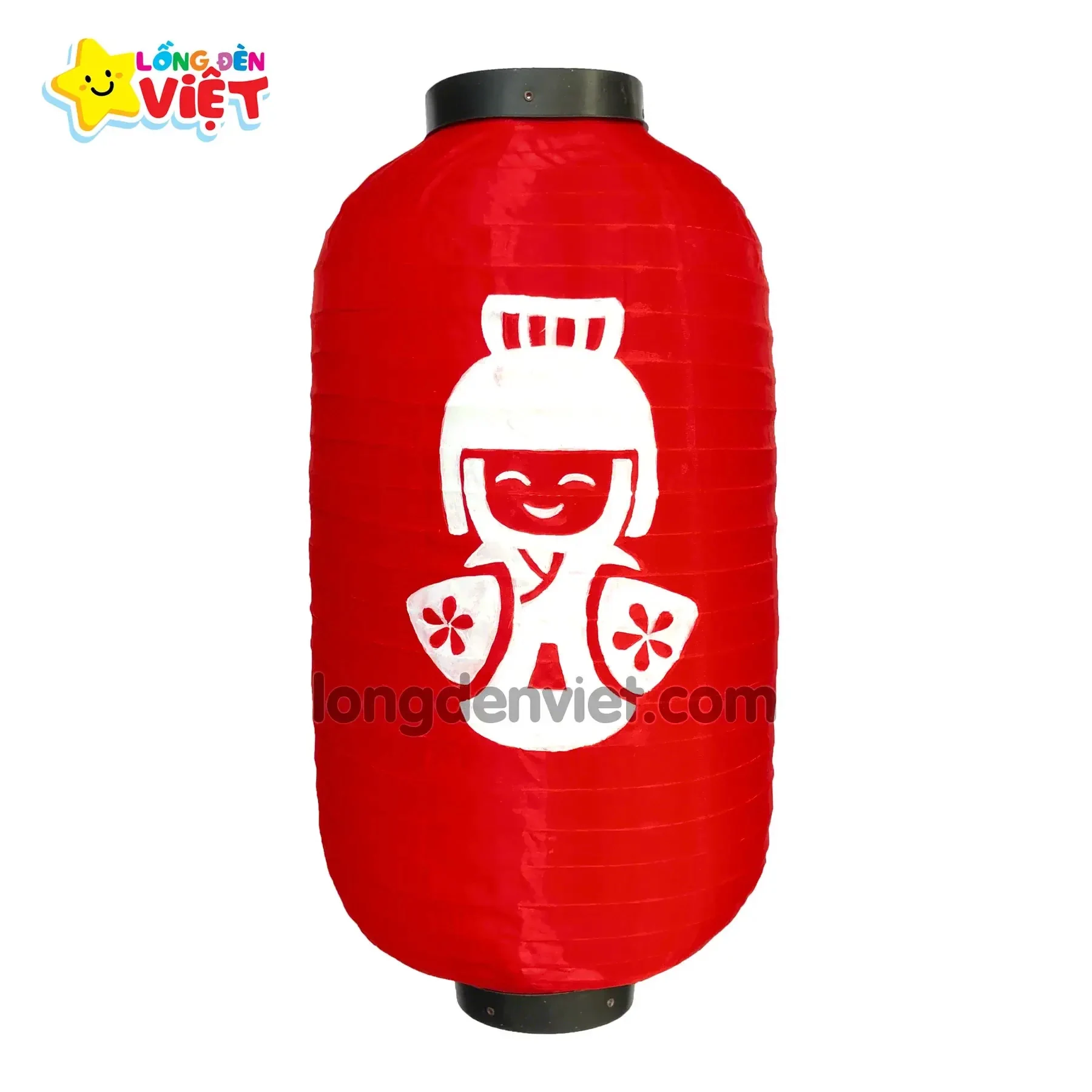 Lồng đèn kiểu nhật Vẽ Kimono V09 — đèn lồng thủ công Việt Nam | LongDenViet