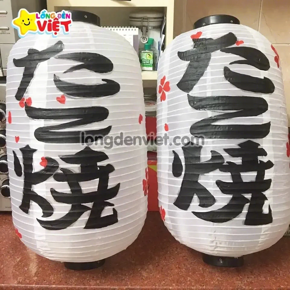 Lồng đèn kiểu nhật Vẽ chữ Takoyaki V11 — đèn lồng thủ công Việt Nam | LongDenViet