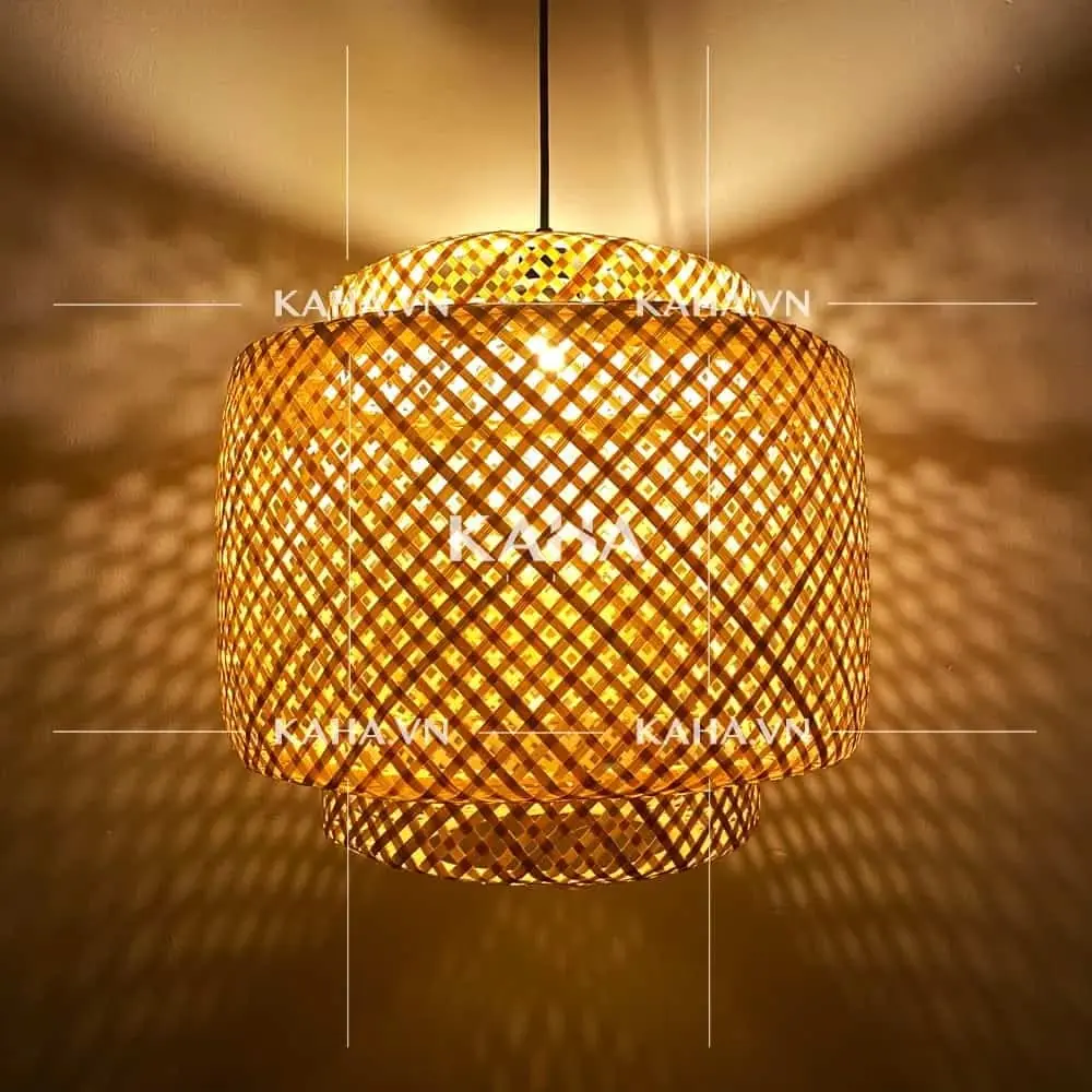 Đèn trụ tre 3 tầng MTX-8490021 Đèn trụ tre 3 tầng MTX-8490021 — đèn mây tre Việt Nam | LongDenViet