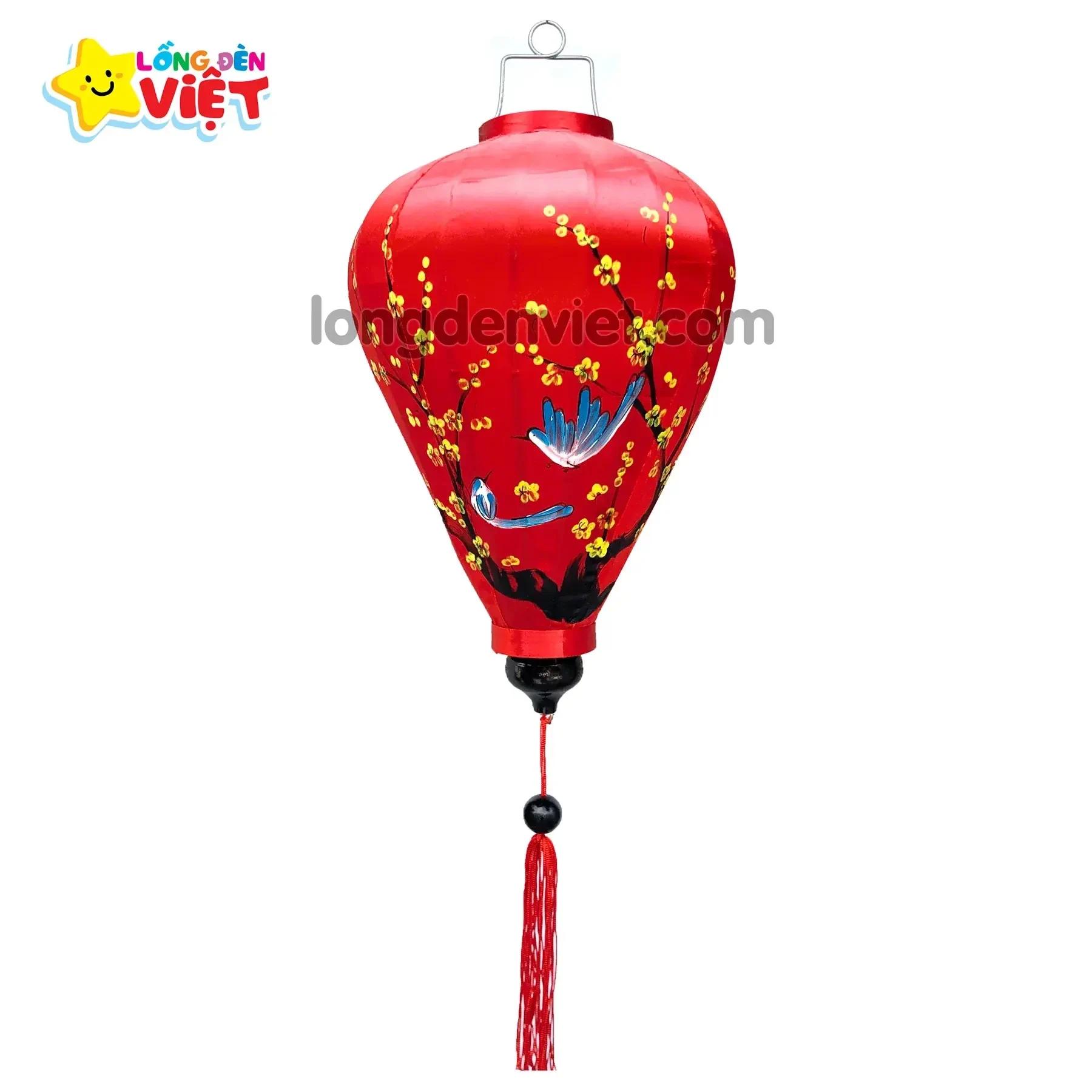 Lồng đèn Hội An vẽ Hoa V03 — góc nhìn thứ 2