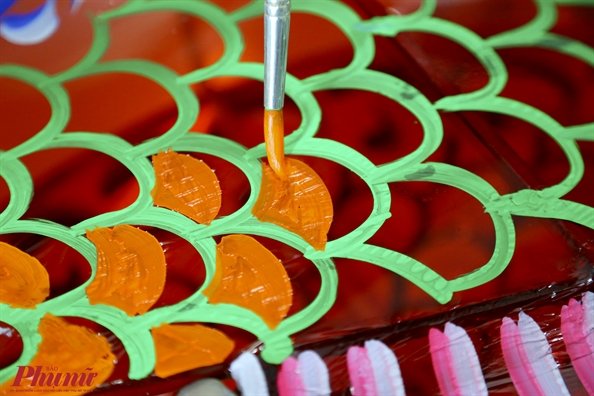 Nét cọ vẽ Lồng đèn giấy kiếng Nét cọ vẽ Lồng đèn giấy kiếng